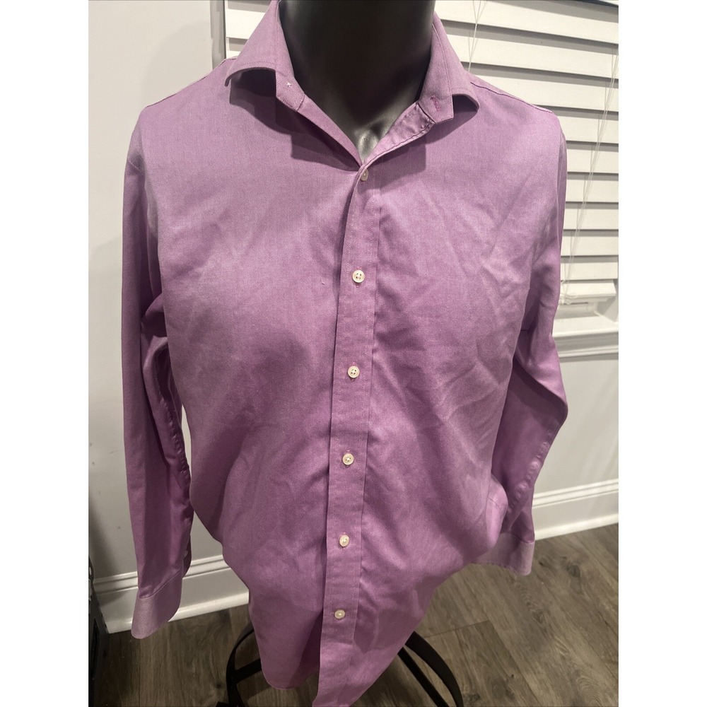 POLO Ralph Lauren Dress Shirt Size 16 32/33 Men's Slim Fit Stretch